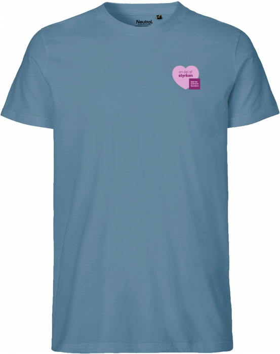 Neutral - Organic Fit Cotton T-Shirt - Dusty Indigo